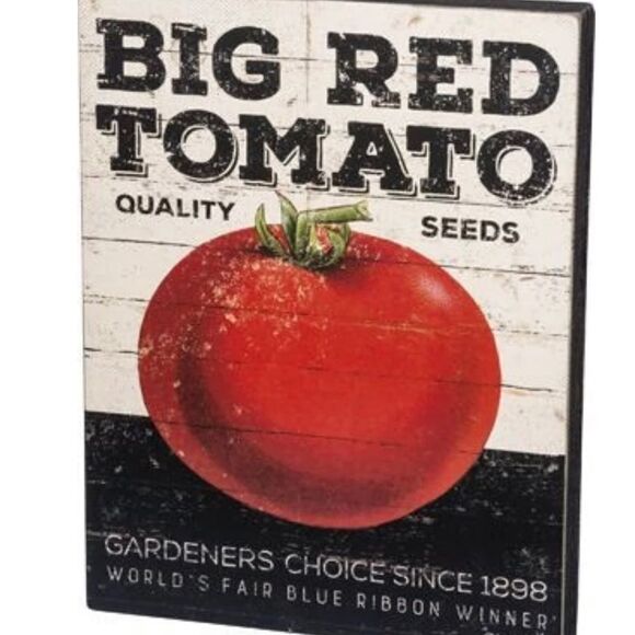 Primitives by Kathy Tomato Sign Farmhouse Decor NWT - Picture 3 of 3